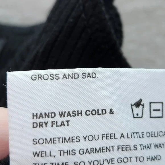 Reformation Crop Tank Top Womens Medium Black Ribbed Knit Fitted Made In‎ USA - Picture 6 of 8